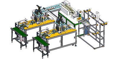 全力支吃欹敌疫情│BG视讯精机高端平面耳挂式口罩全自动机械如期上线